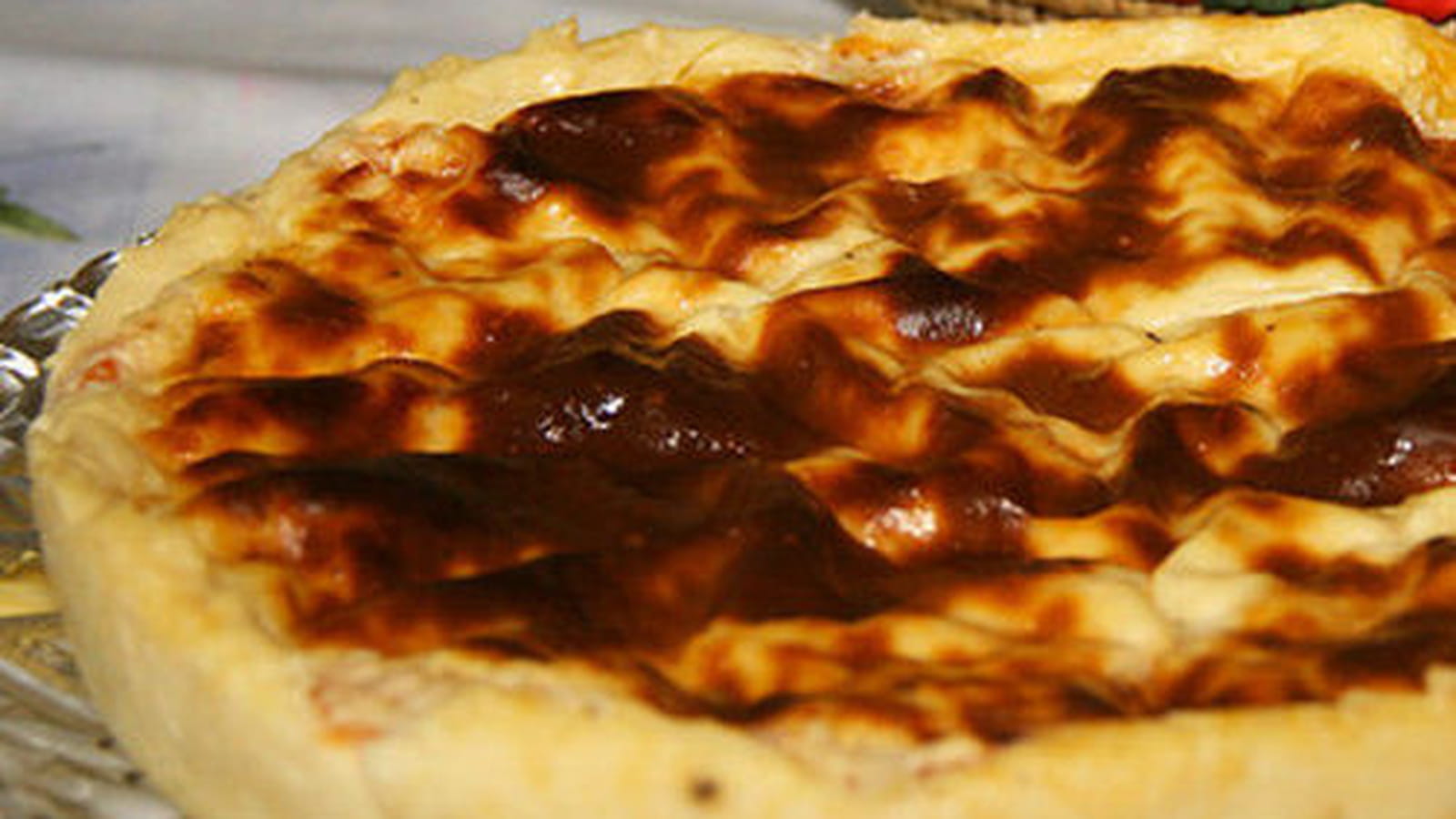 Flan pâtissier sans fond aux abricots