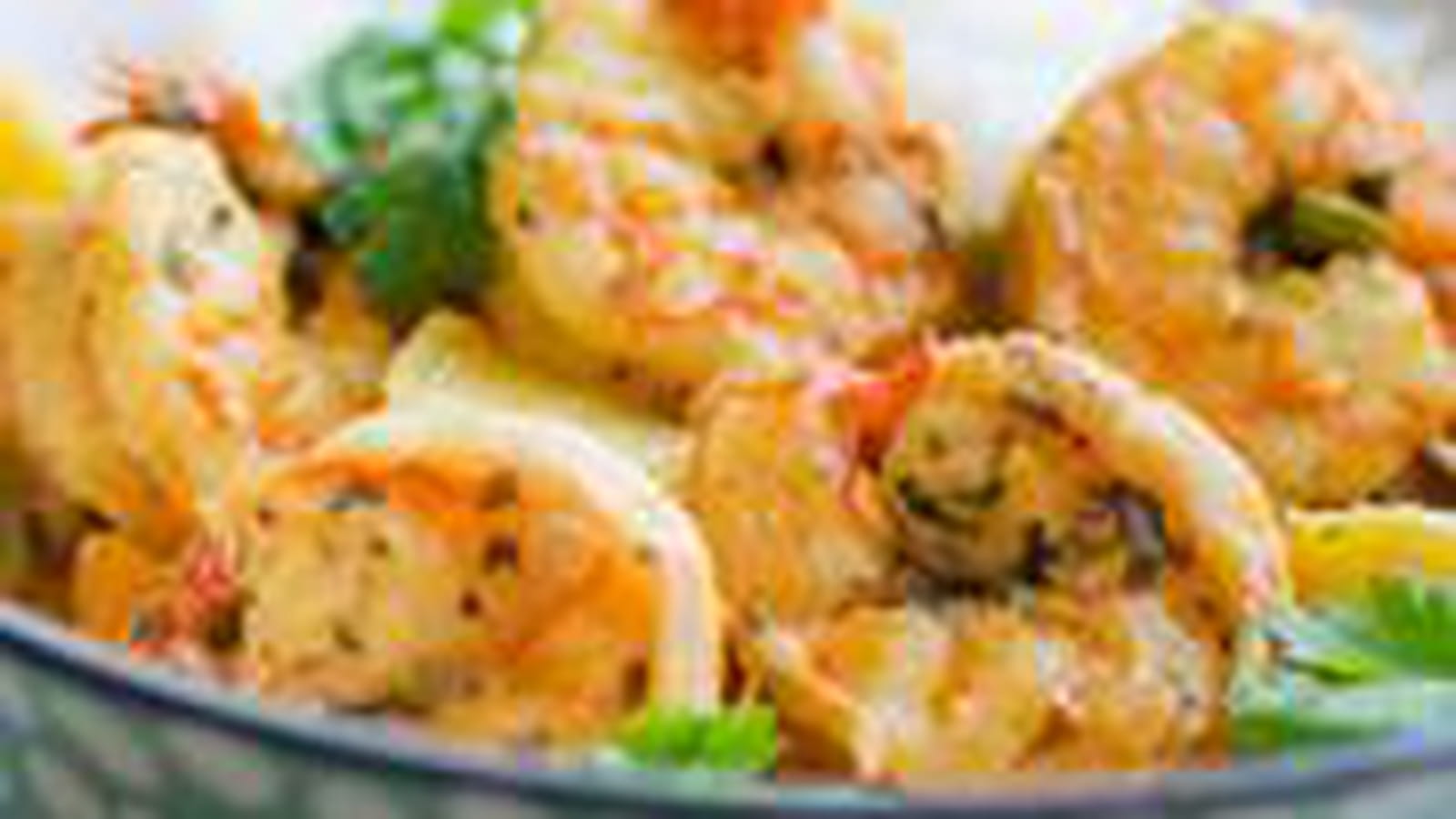 Crevettes aux épices douces, ananas et lait de coco