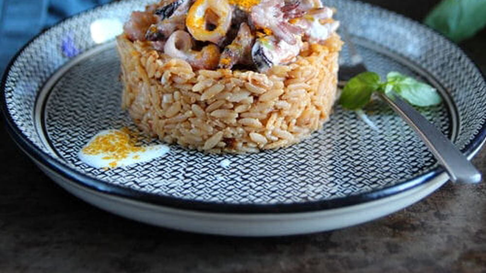 Riz poêlé aux fruits de mer