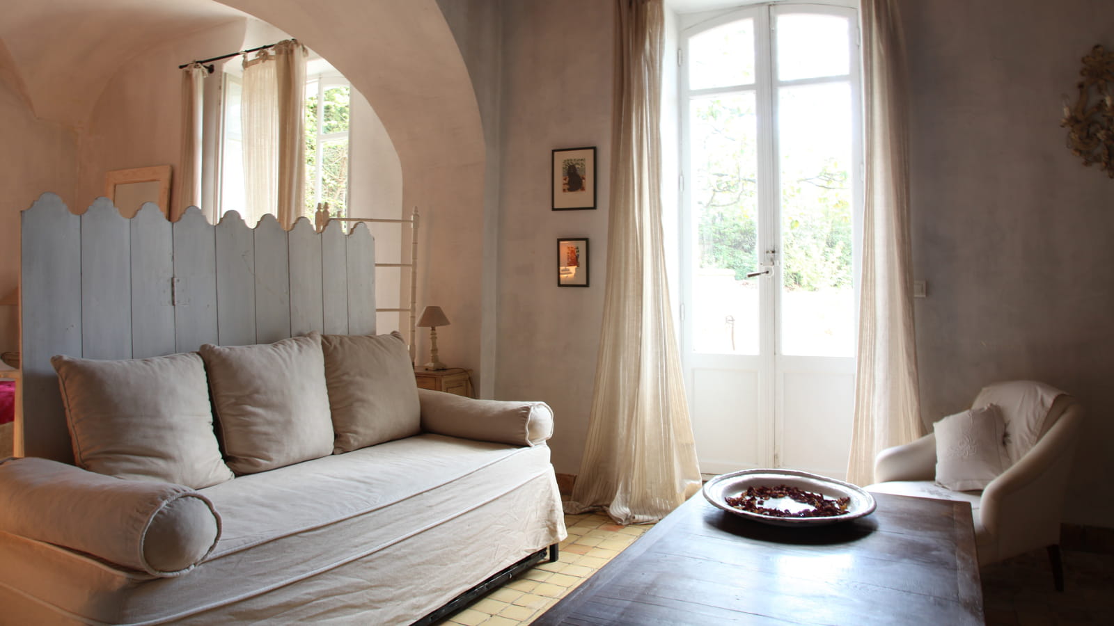 Salon de chambre blanc 