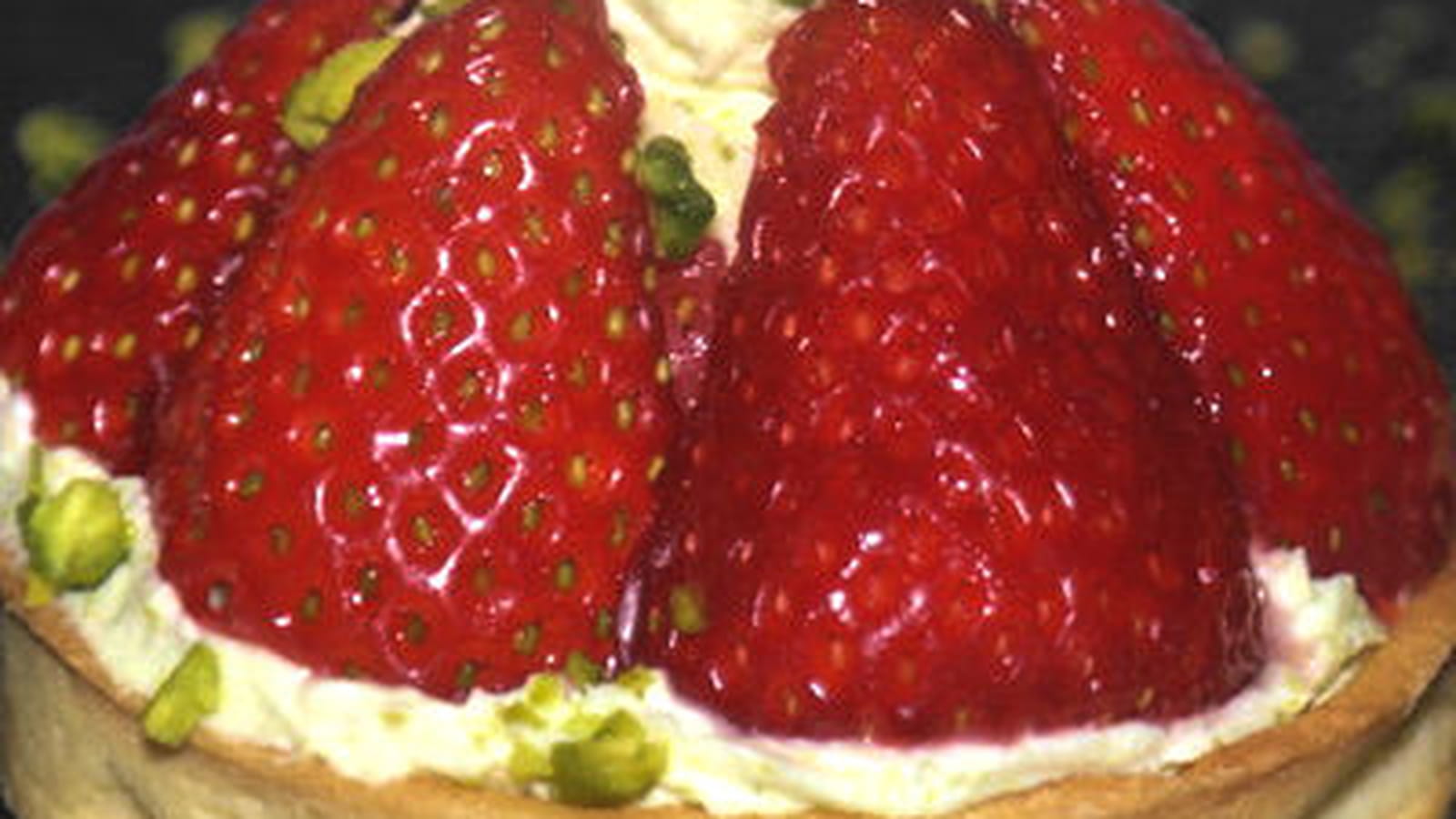 Tartelette fraise-pistache