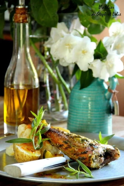 Dorades roses grill&eacute;es au curcuma, persil, estragon