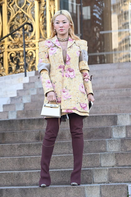 Tina Leung au d&eacute;fil&eacute; Schiaparelli