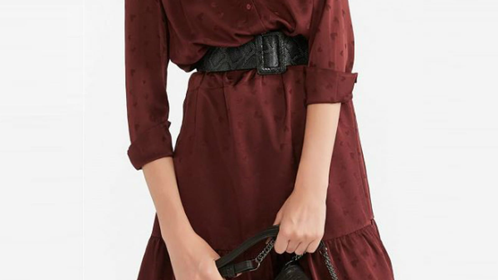Robe, chapeau, ceinture et sac Gérard Darel