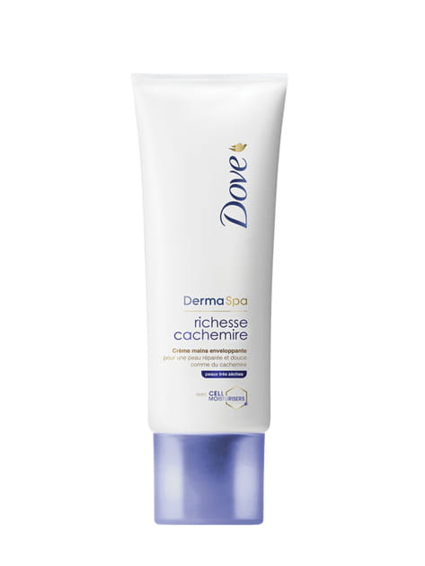 Cr&egrave;me mains enveloppante Richesse Cachemire DermaSpa Dove