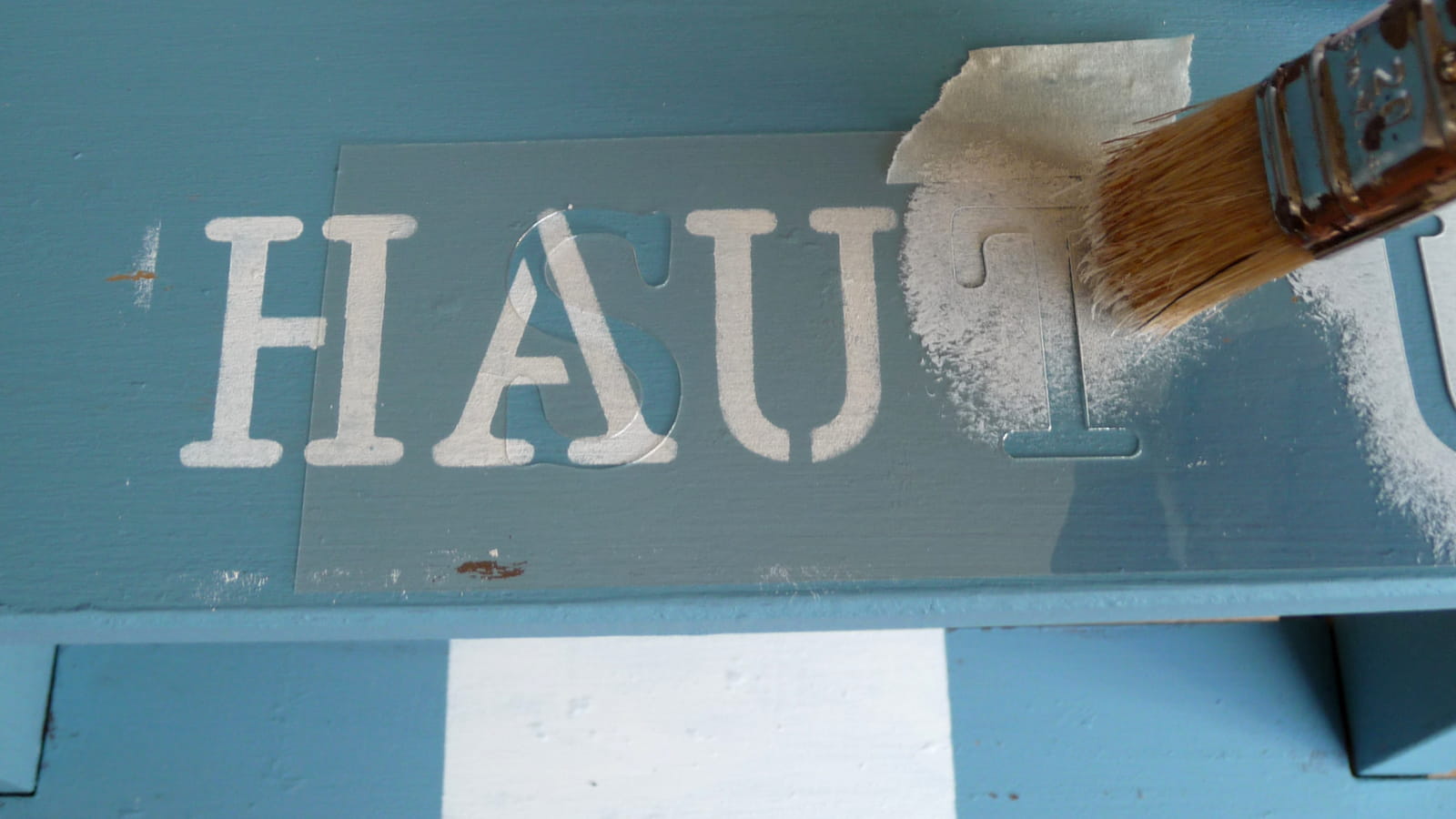 Lettres au pochoir