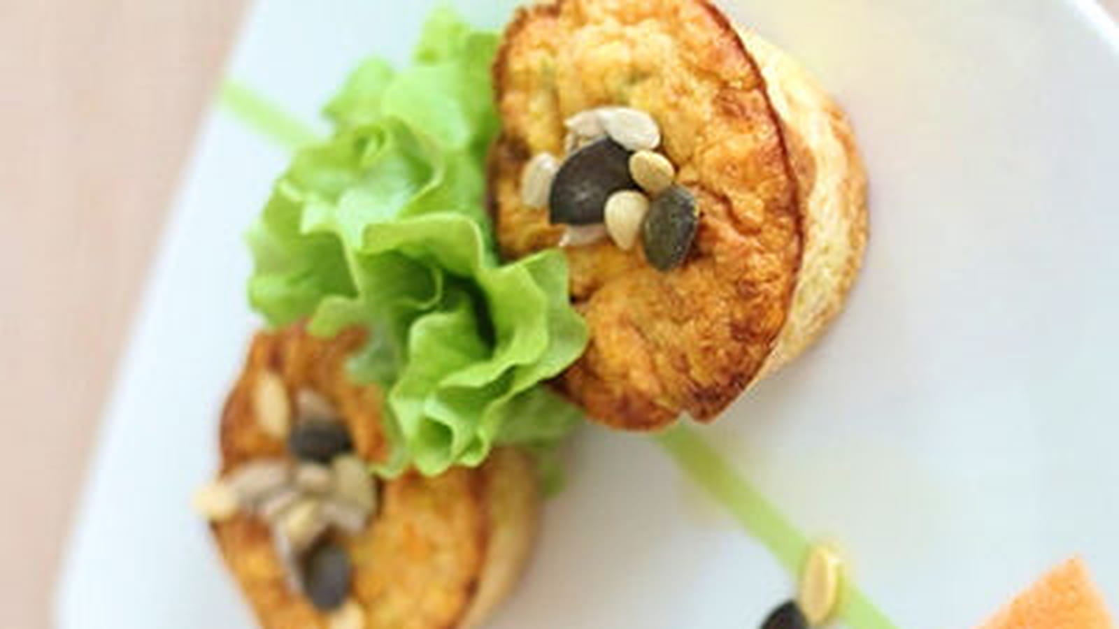 Petits flans carottes et poireaux
