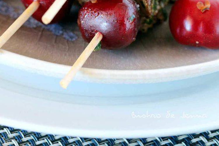 Brochettes de foies de lapin fermier