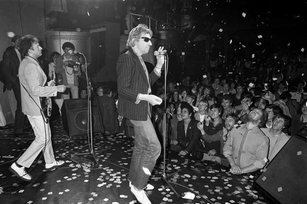 Sur scène avec le groupe de rock francais Bijou