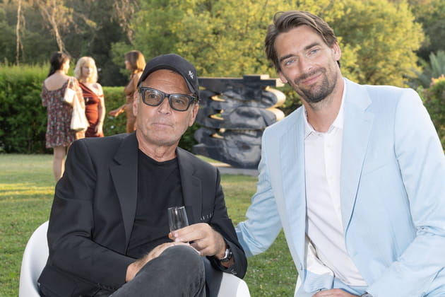 Laurent Baffie et Camille Lacourt étaient très proches au bord de la piscine au gala de Patrick Mouratoglou