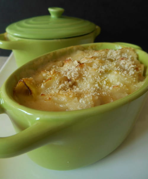 Gratin de poisson aux poireaux et sauce béchamel