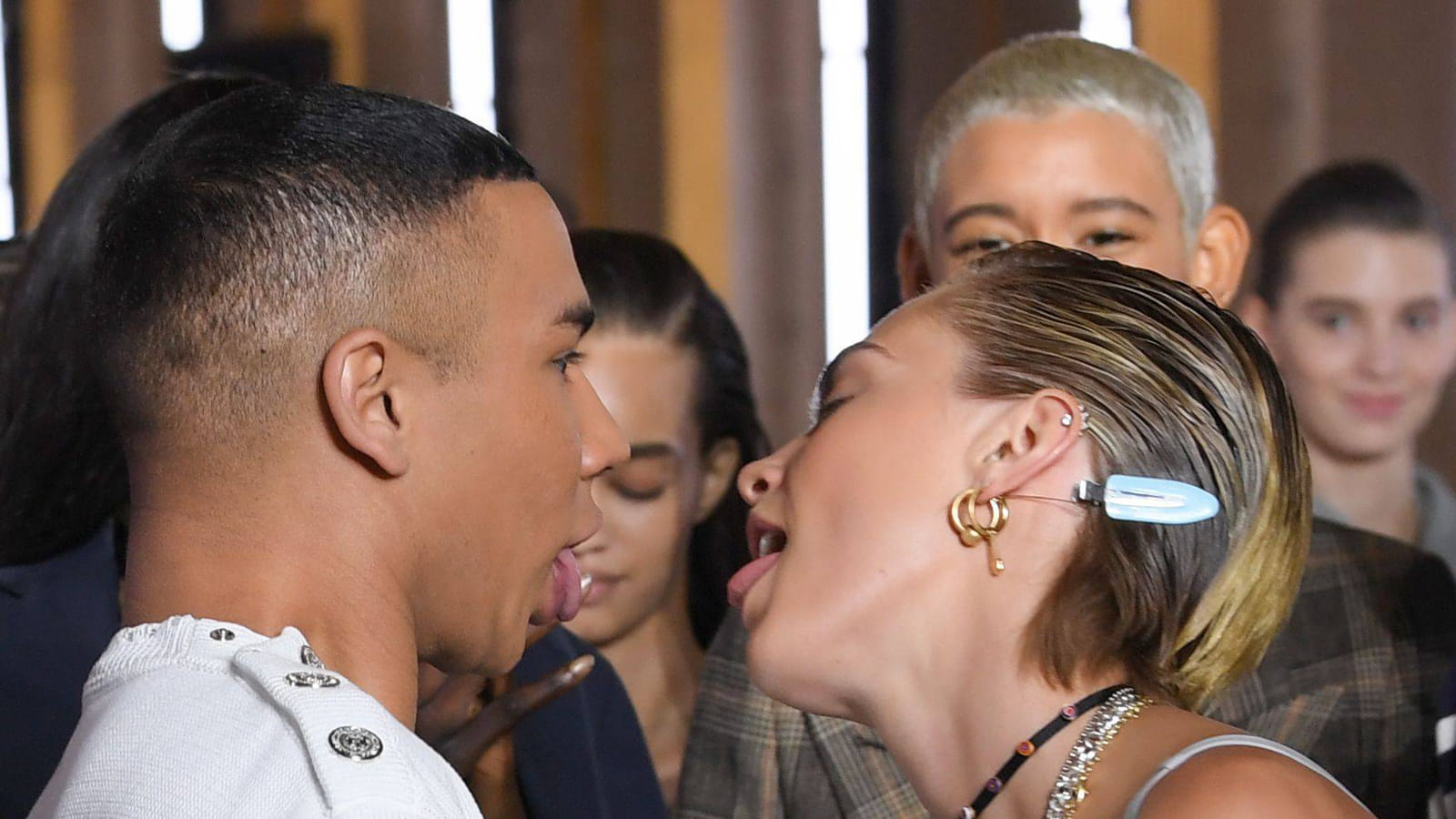Olivier Rousteing et Cara Delevingne