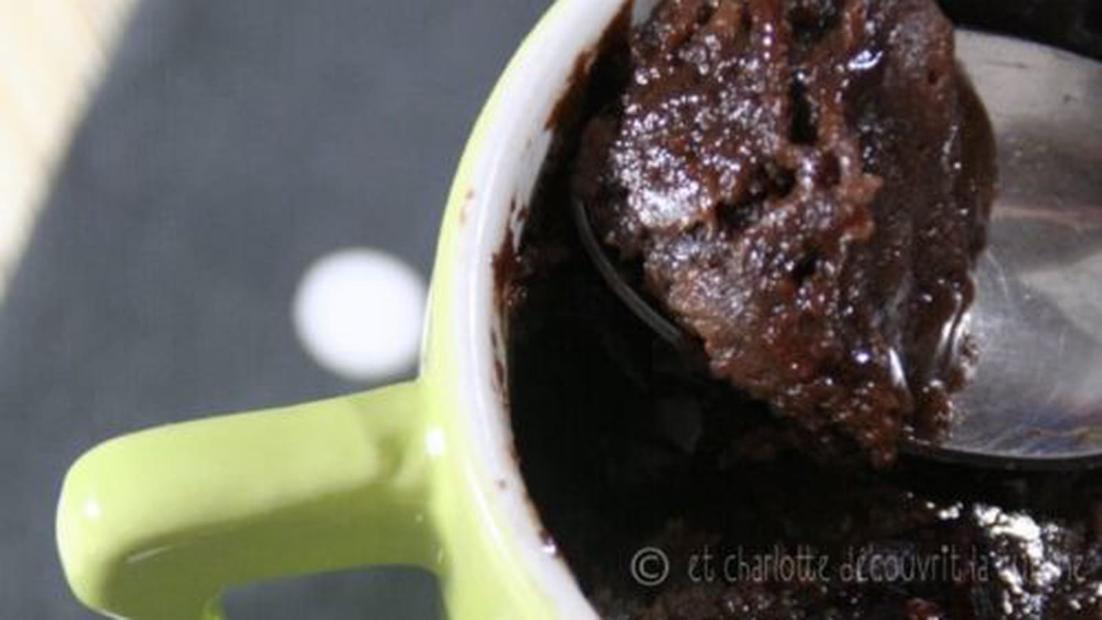 Mug cake chocolat - cranberries