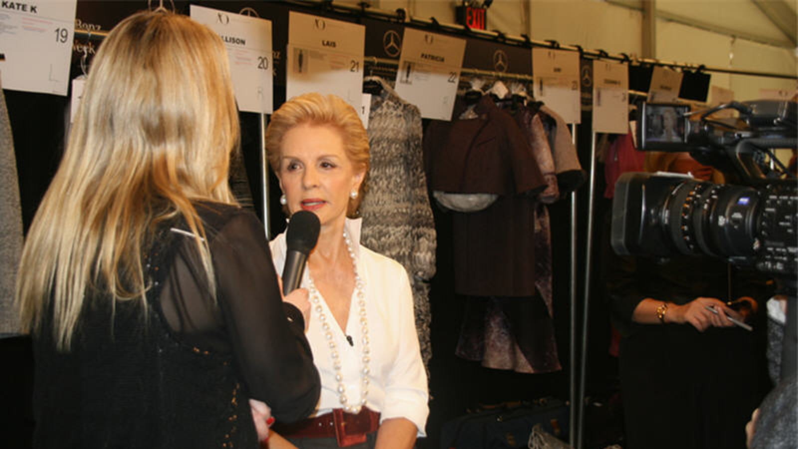 Carolina Herrera au service des journalistes