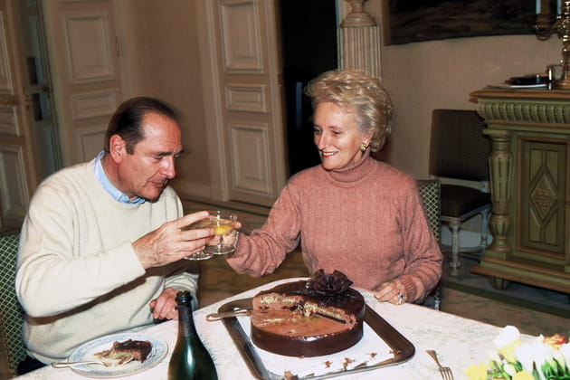 Le couple trinquent pour les 60 ans de Jacques Chirac
