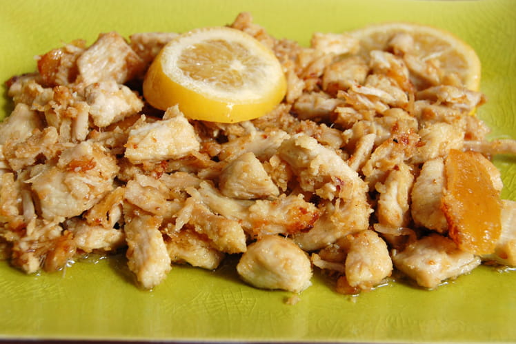 Recette de Poulet mariné au citron
