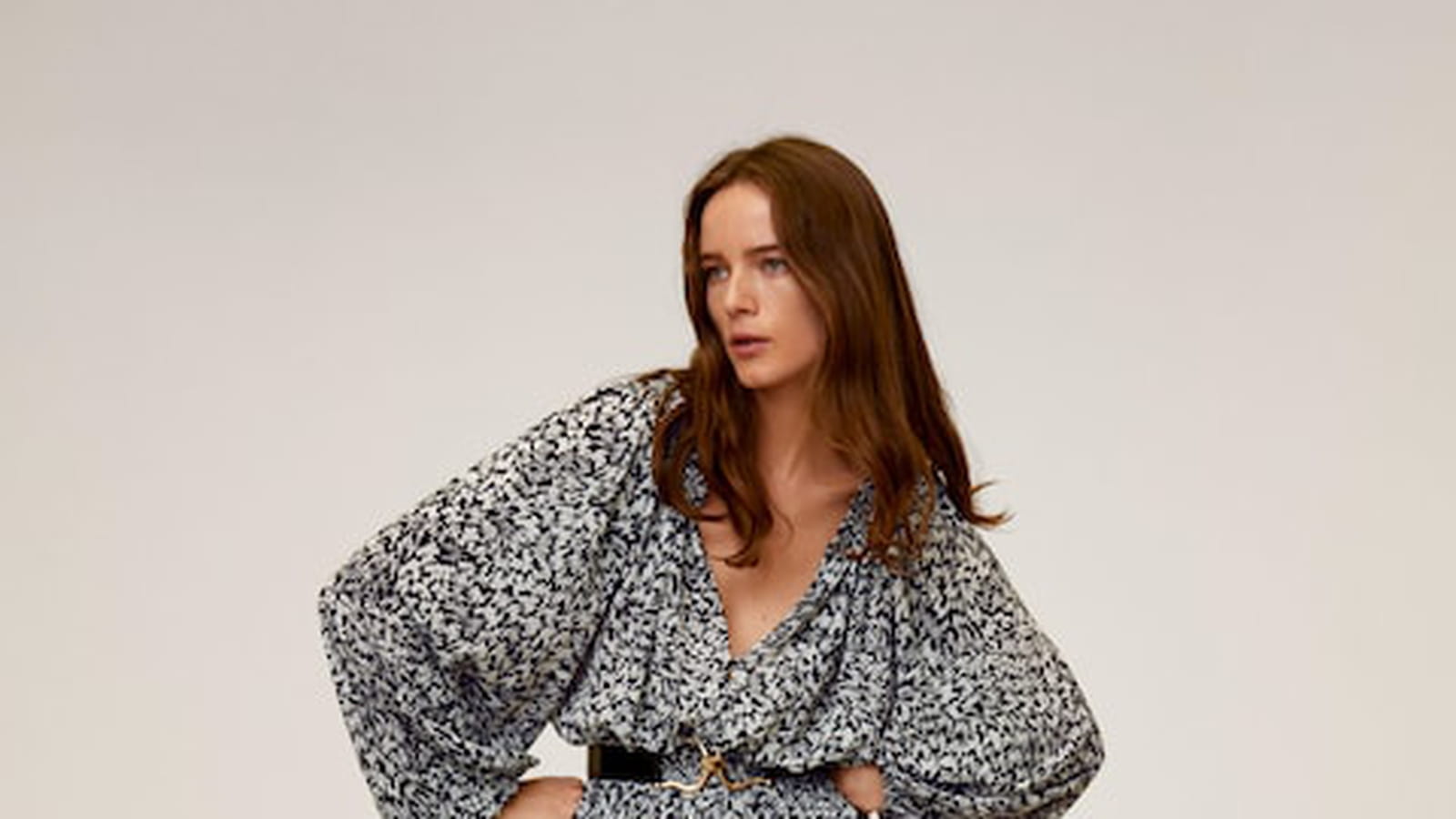 Robe maxi manches