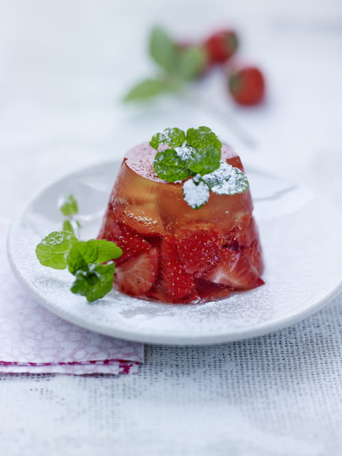 Aspic de fraise de France