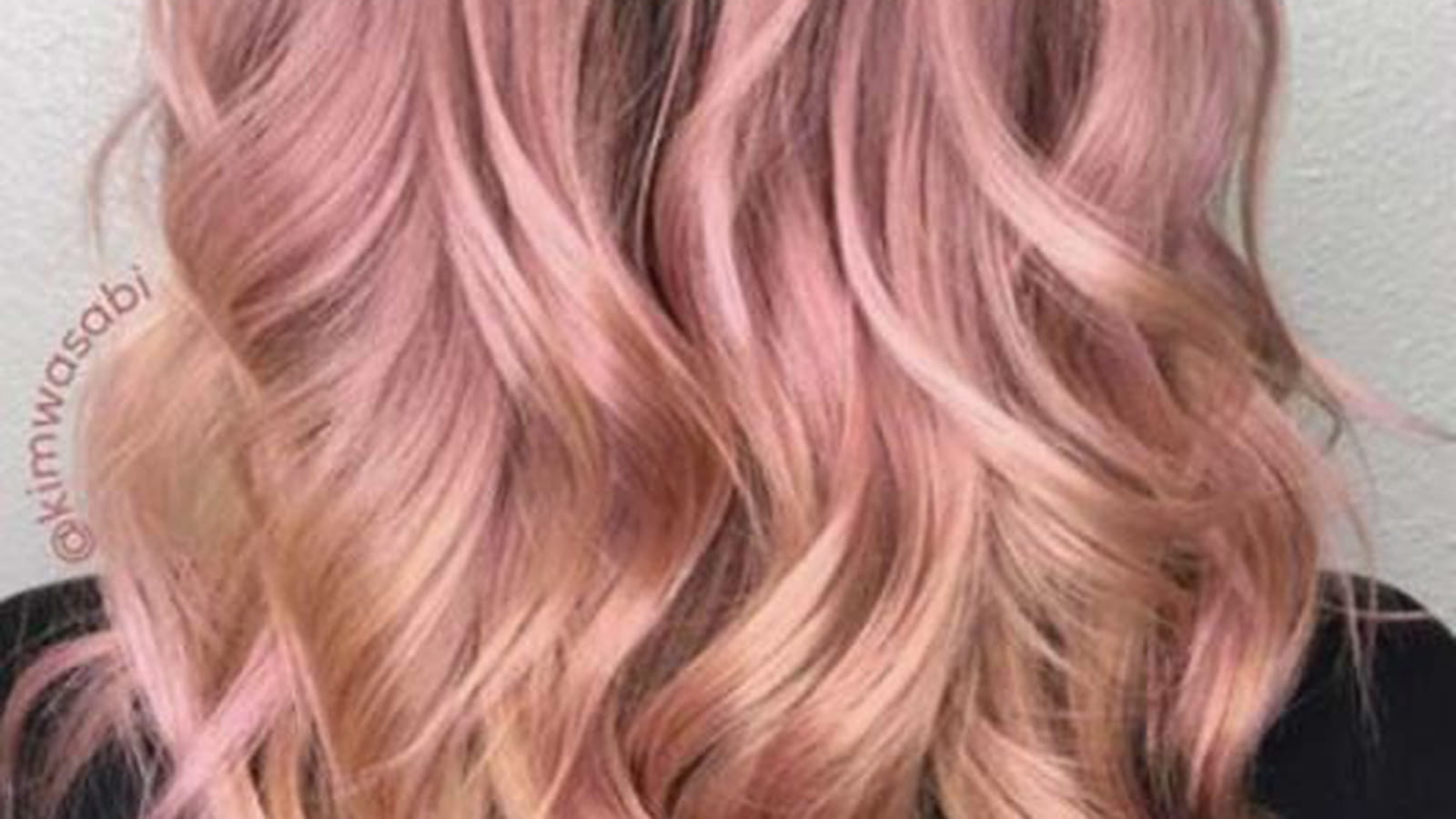 Demi-chignon rose gold