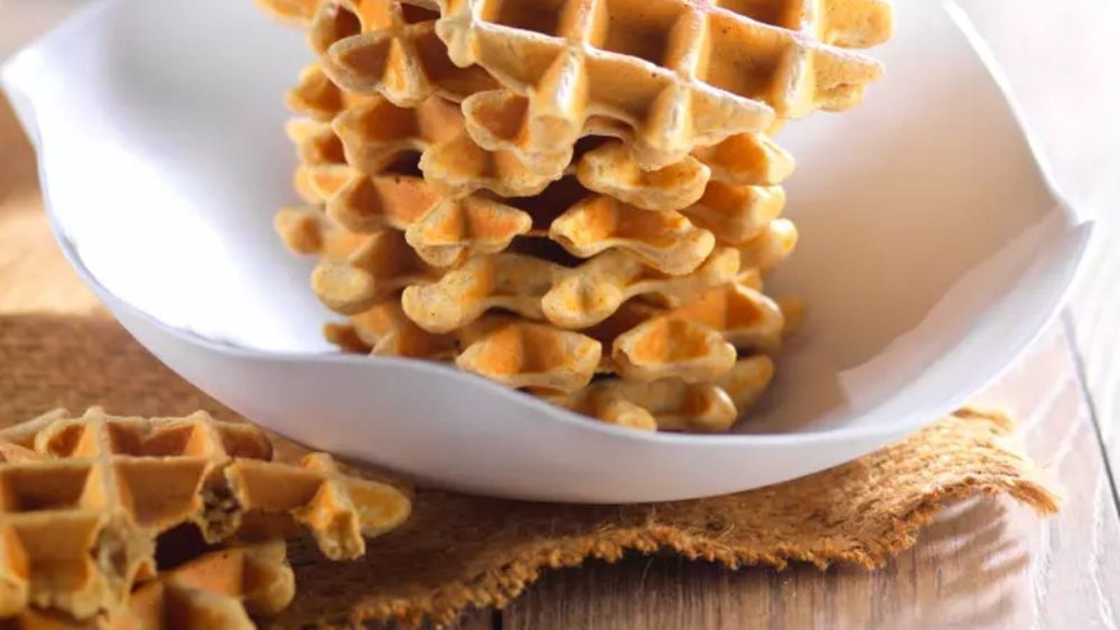 Gaufres à la farine d'avoine et souchet