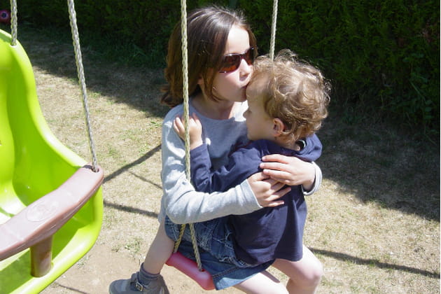 Instant tendresse au parc