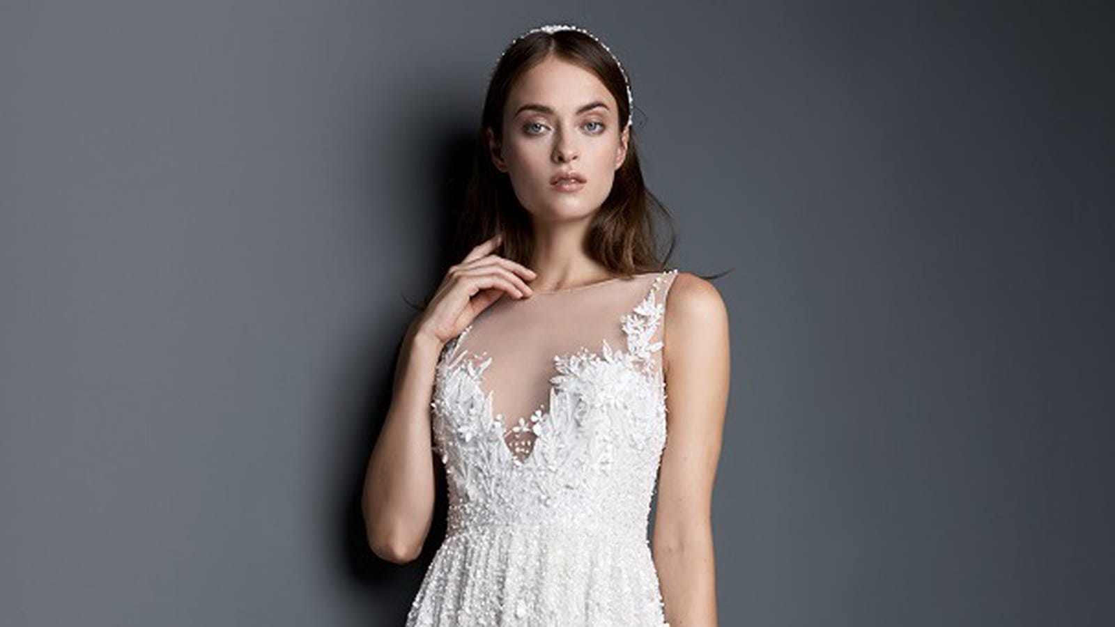 Robe de mariée fleurie