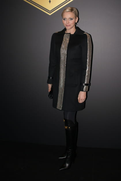 Charl&egrave;ne de Monaco en look rock