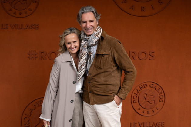 Caroline Roux et son mari Laurent Solly affichent leur joie &agrave; Roland-Garros