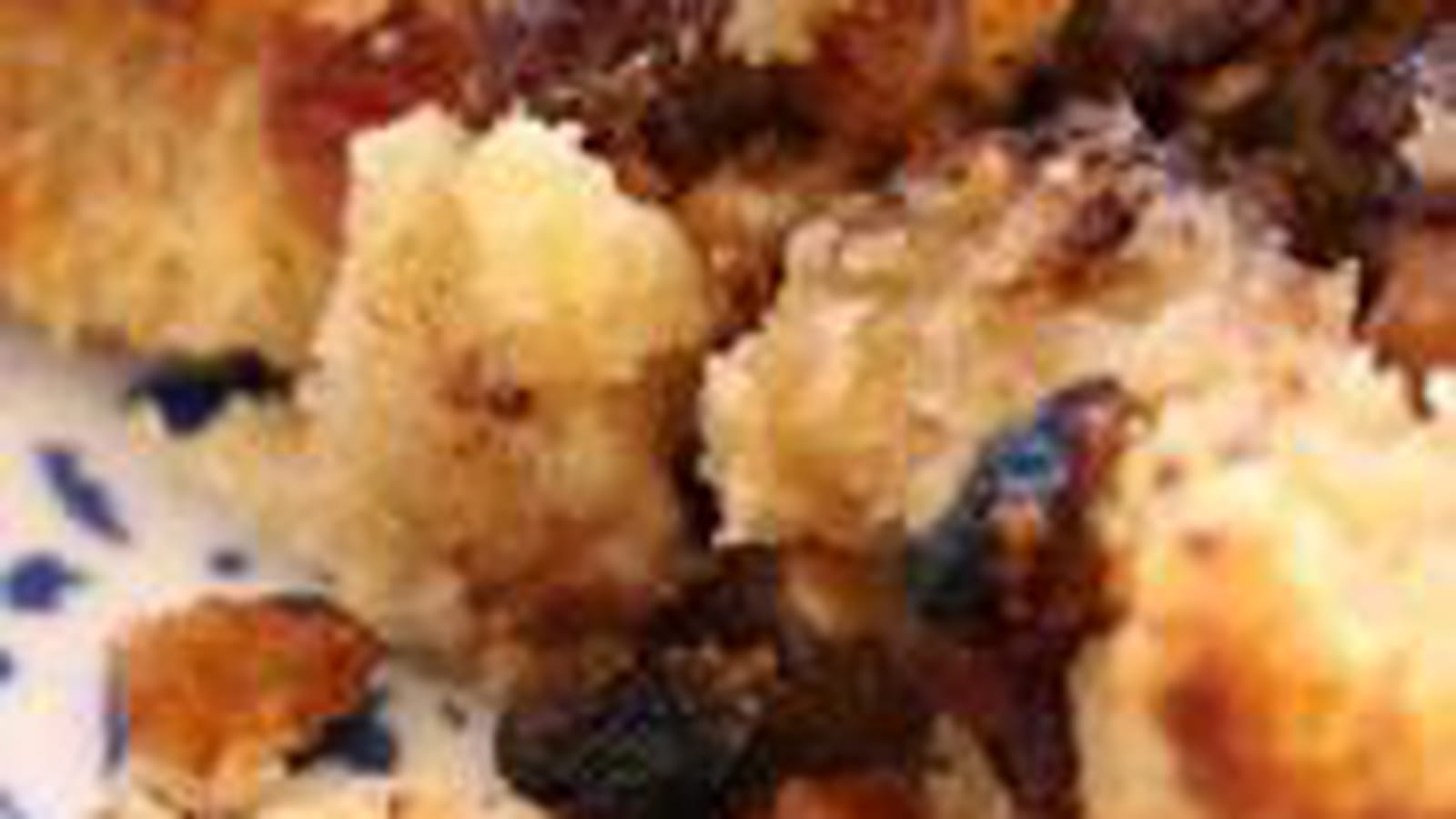 Pudding de brioche raisins chocolat