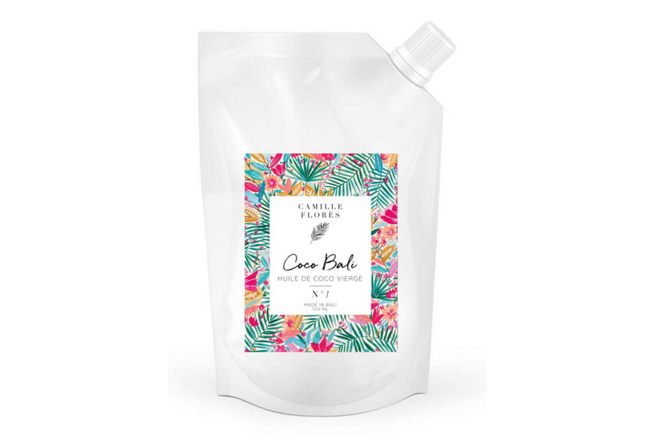 Huile de coco vierge Coco Bali Camille Flor&egrave;s