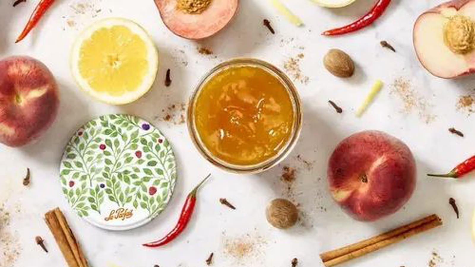 Confiture de pêches aux épices