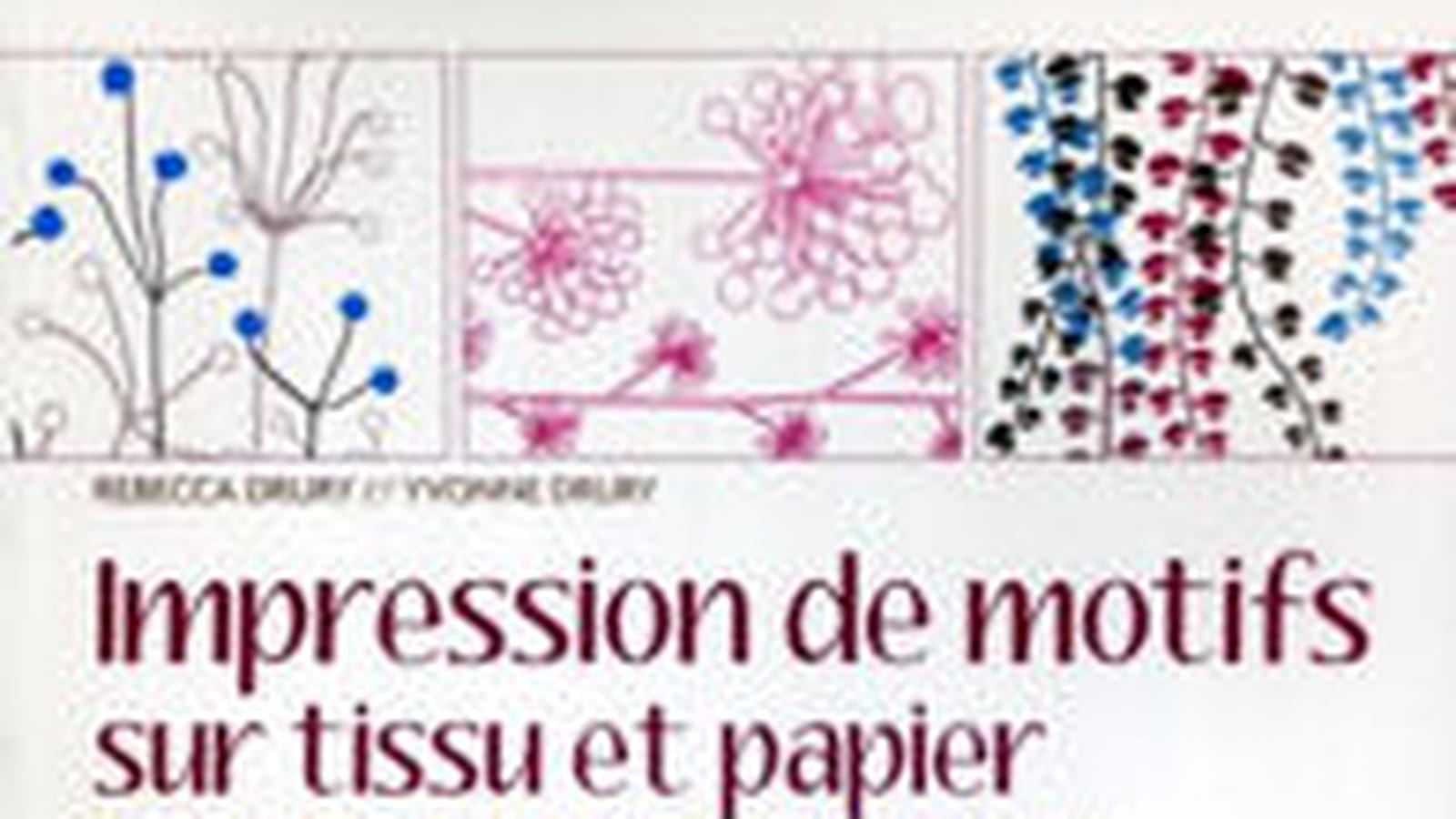 Impression de motifs sur tissu et papier