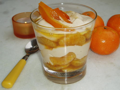 Verrine à la clémentine et crème de marron
