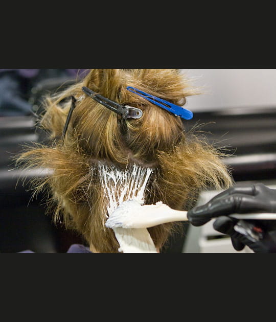 La pose de la coloration