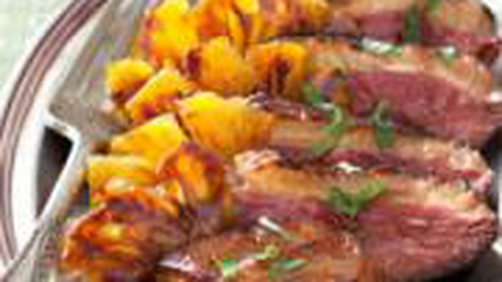 Magret de canard à l'ananas