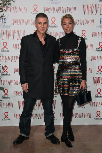 Etienne Daho et Victoire de Castellane au d&icirc;ner de la mode du Sidaction