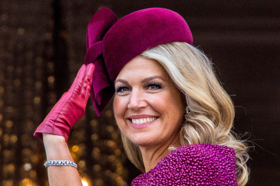 Le fard &agrave; paupi&egrave;res violet de M&aacute;xima des Pays-Bas