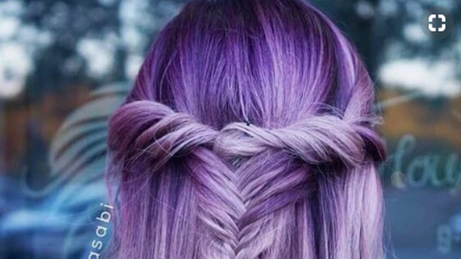 La coloration violette dégradée