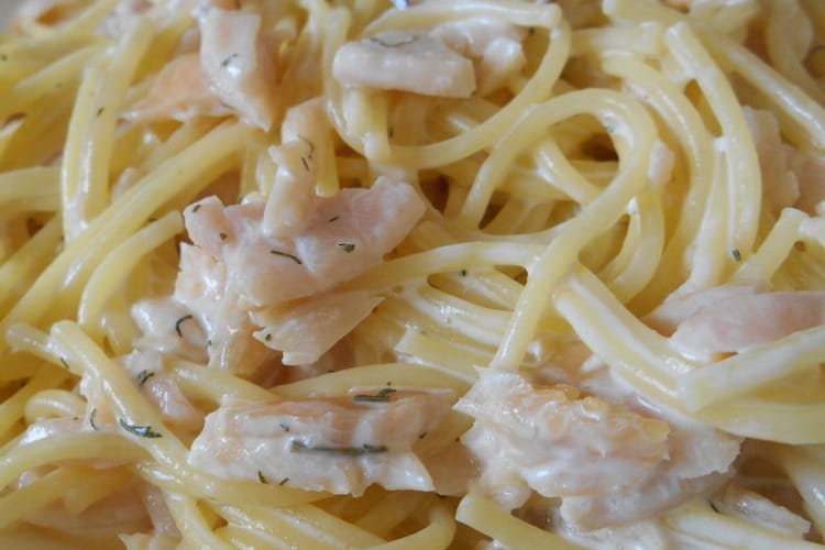 Pâtes aux saumons la recette facile