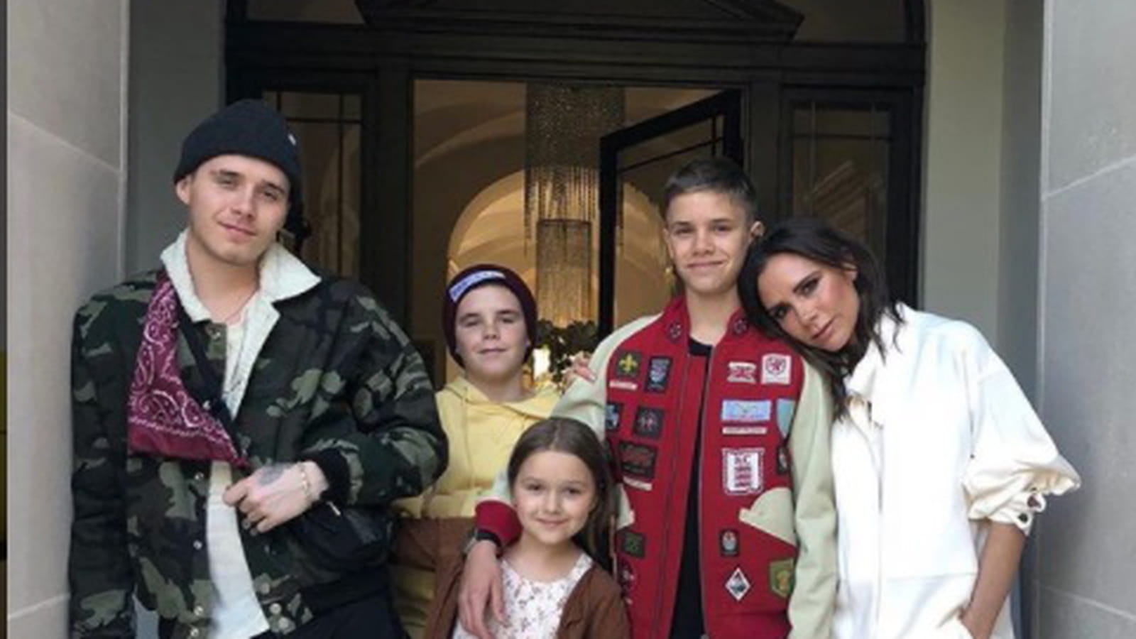 Victoria Beckham et ses 4 enfants 