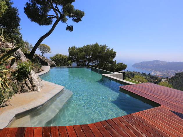 Piscine familiale de forme libre : trophée d'argent