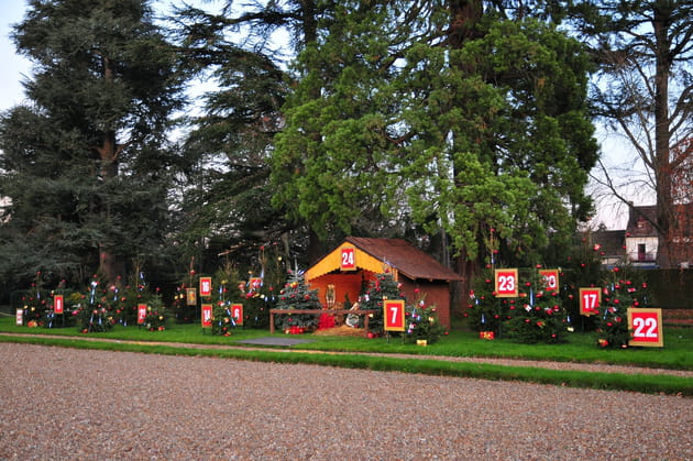 Un calendrier de l'Avent comme une cr&egrave;che