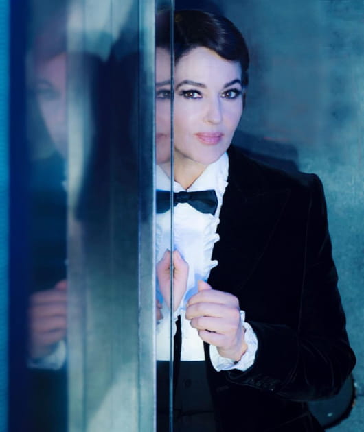 Pour faire la promo de sa nouvelle s&eacute;rie, Monica Bellucci semble avoir les cheveux courts