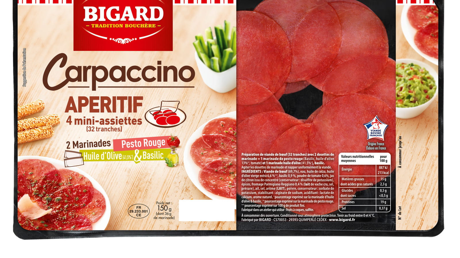 Le carpaccino de Bigard