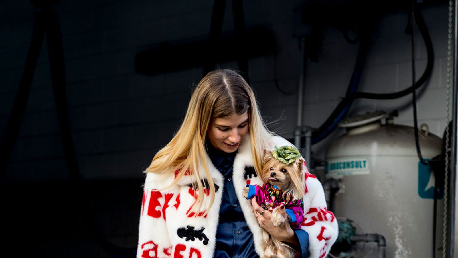Le manteau à message