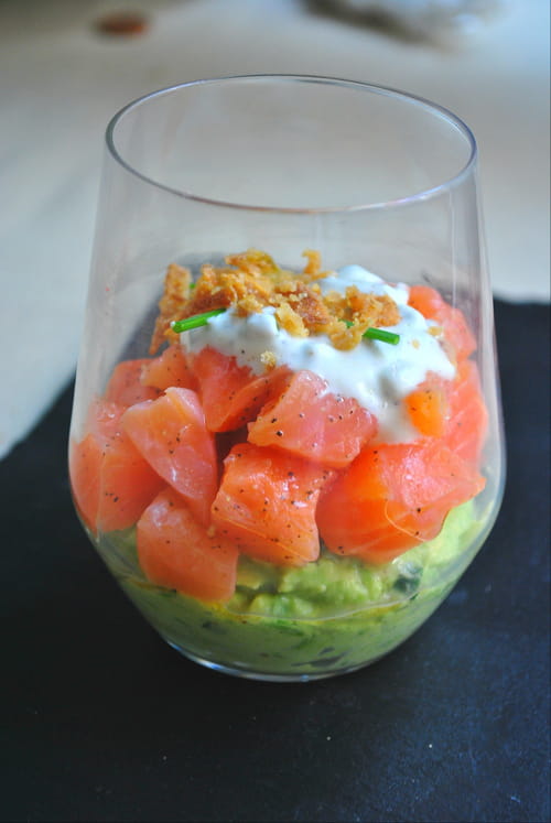 Verrine saumon-avocat