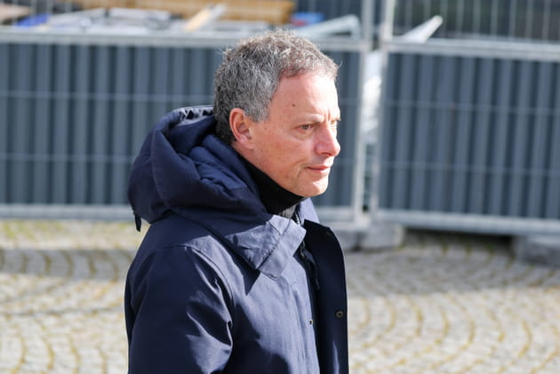 Marc-Olivier Fogiel vu aux obs&egrave;ques d'Isabelle Mergault