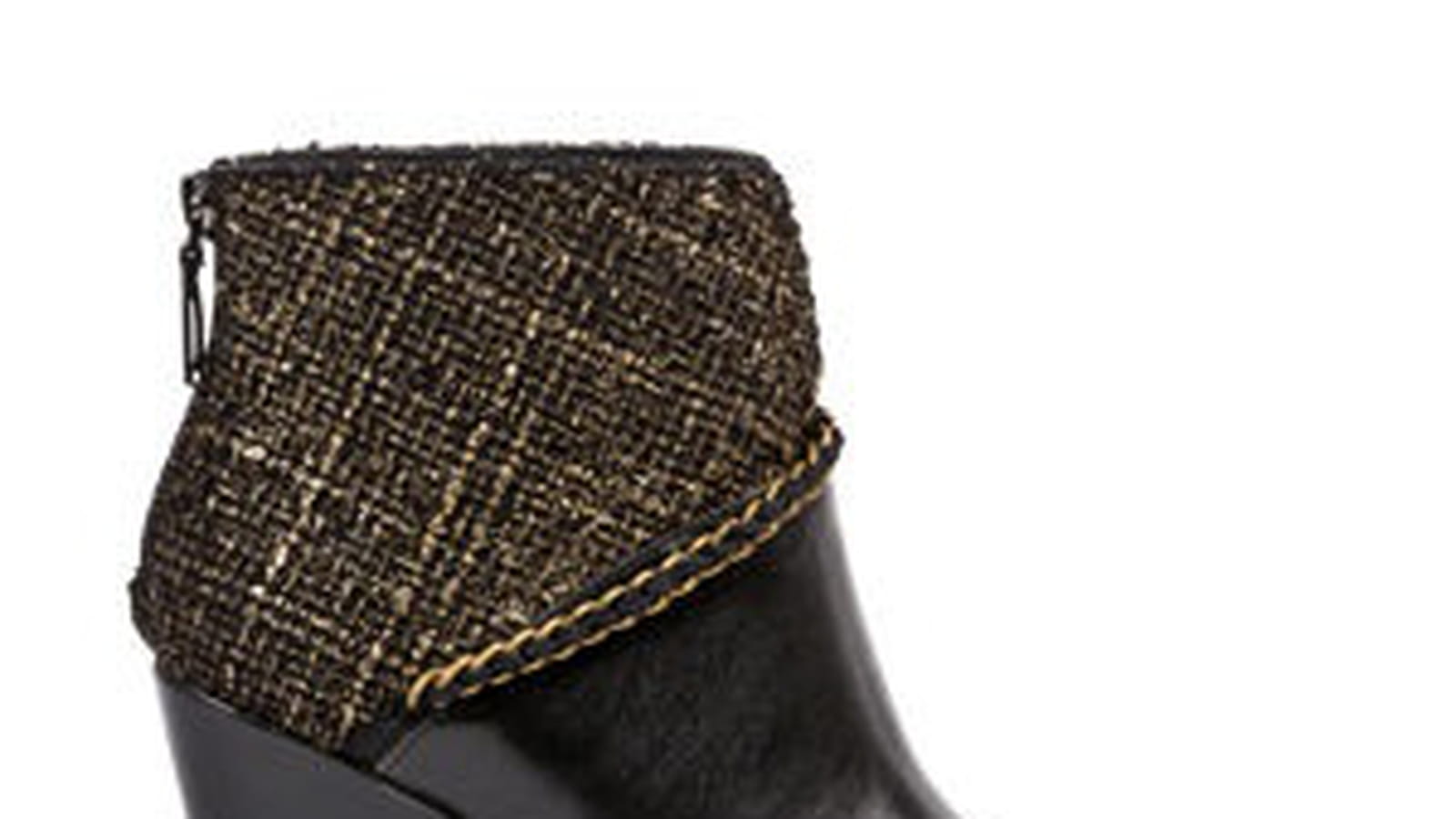 Boots compensées bi-matières de André