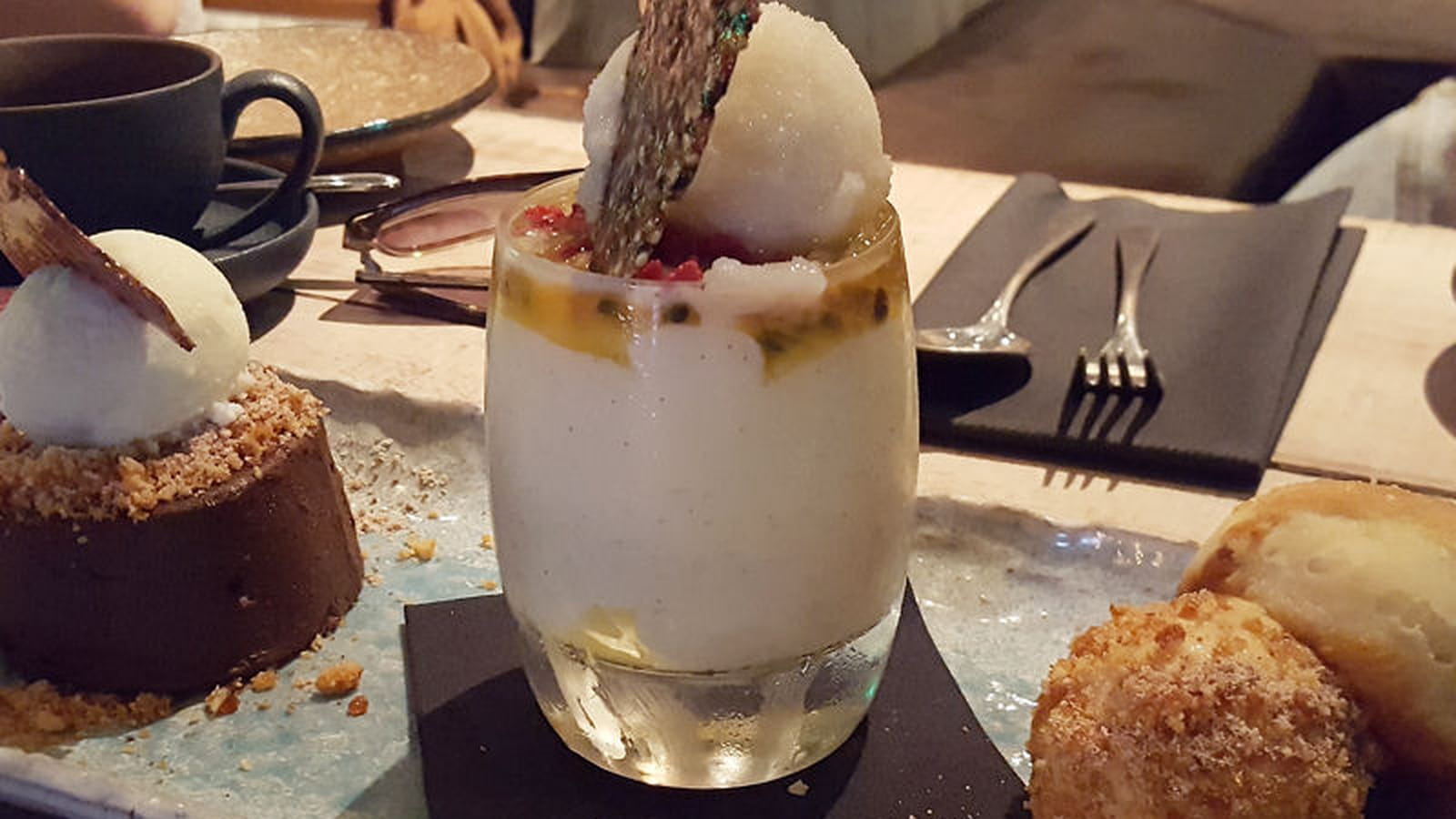 Trilogie de desserts chez Jinjuu