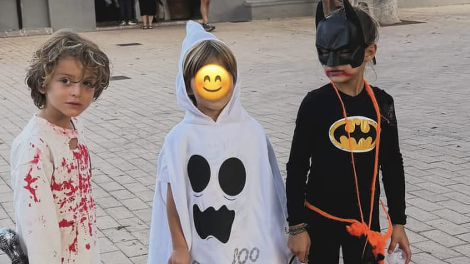 Le fils de Rachel Legrain-Trapani et ses amis